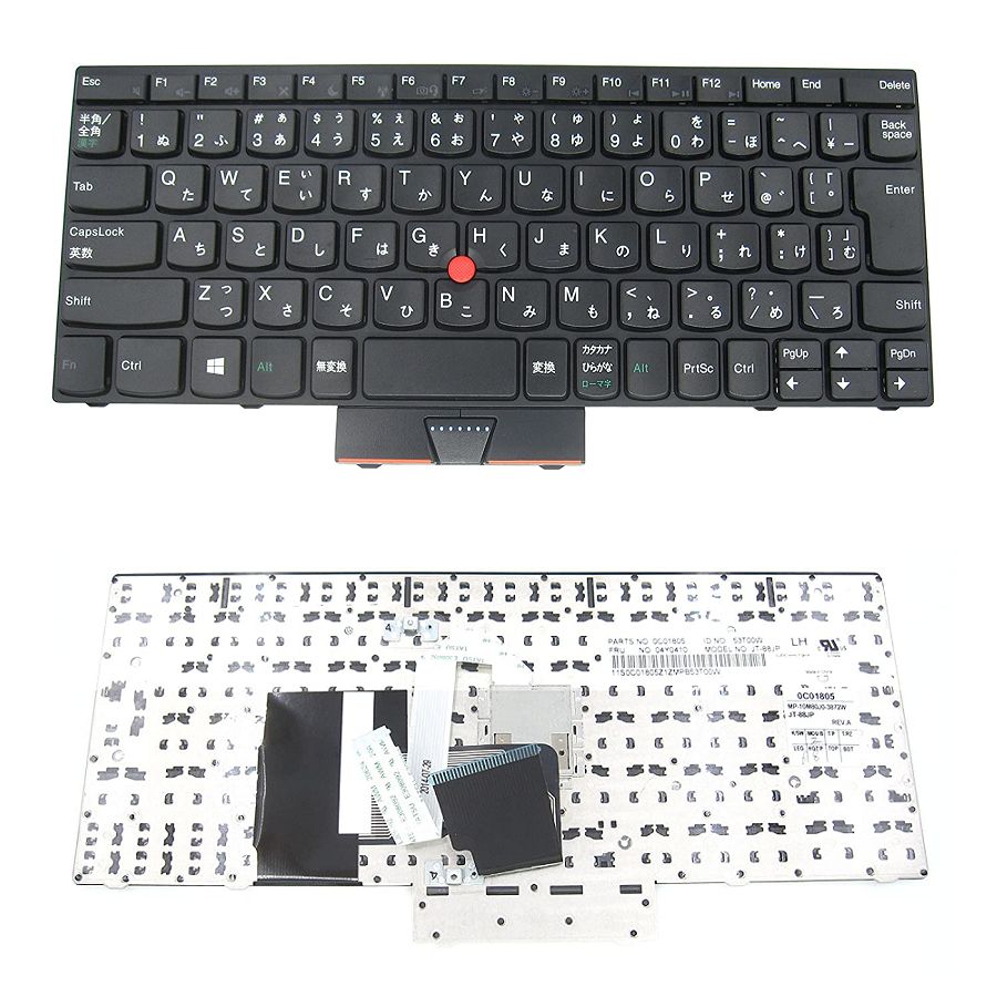 Orijinal Lenovo ThinkPad X121E X131E Japonca Klavye Tuş Takımı 04Y0410